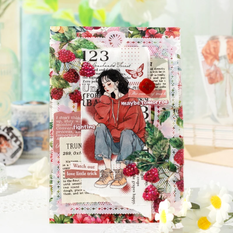 8 sztuk/LOT Seria Residual Sounds of Life urocza, śliczna, retro, dekoracyjna taśma maskująca washi