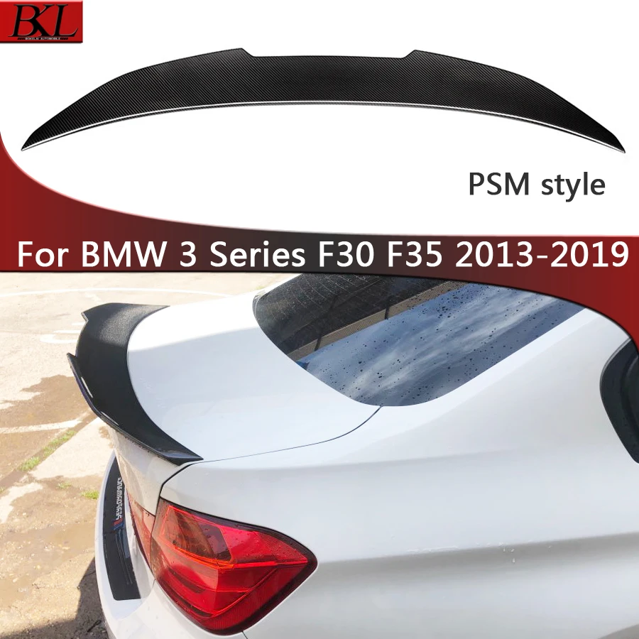 

For BMW 3 Series F30 F35 320 330 PSM style spoiler rear wing duckbill dry carbon fiber car wier car wing modified tail upgrade