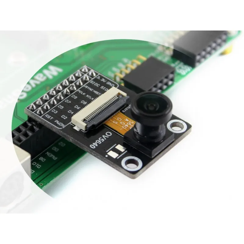 Waveshare OV5640 Camera Board (B), 5 Megapixel (2592x1944), Fisheye Lens