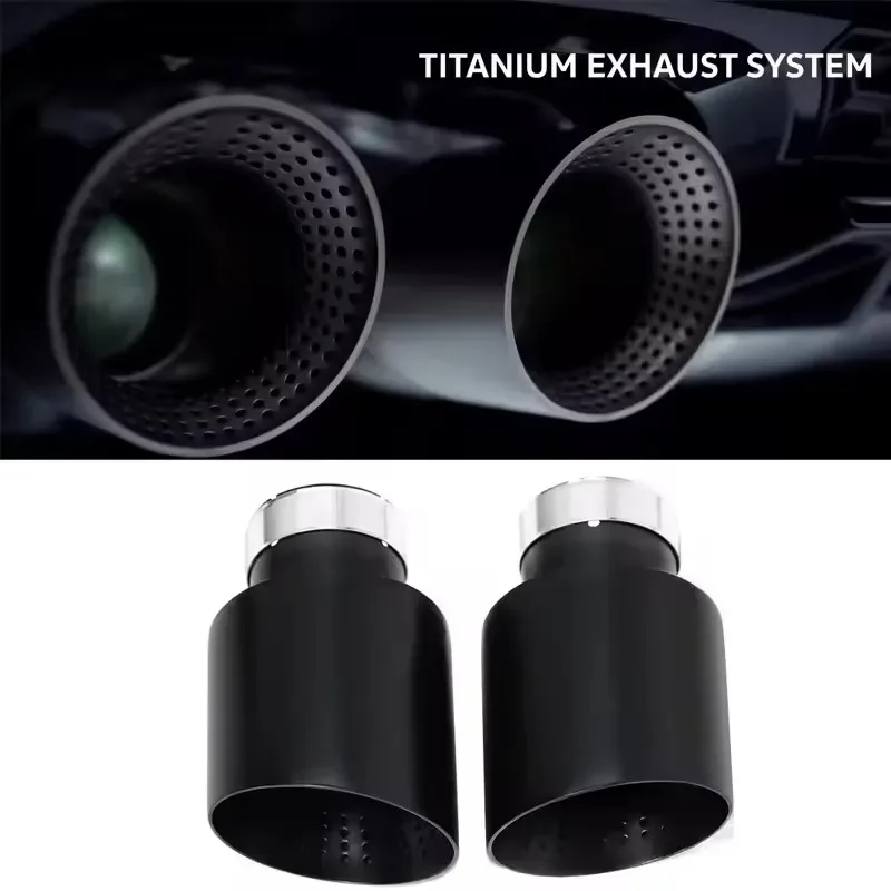 Hot Sale Integrated Matte Black Stainless Steel Automotive Muffler Tailpipe System Pipe for GTI MK6/7 Golf Exhaust