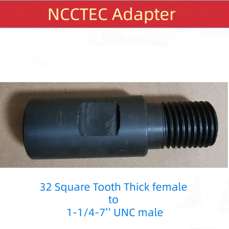 

adapter connector 32 Square Tooth Thick Female to 1-1/4-7'' UNC Male for Diamond Core Drill Bits Machine Converter FREE Shipping