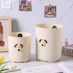 Household desktop trash can living room tea table multifunctional bathroom bathroom uncovered office Large capacity trash basket