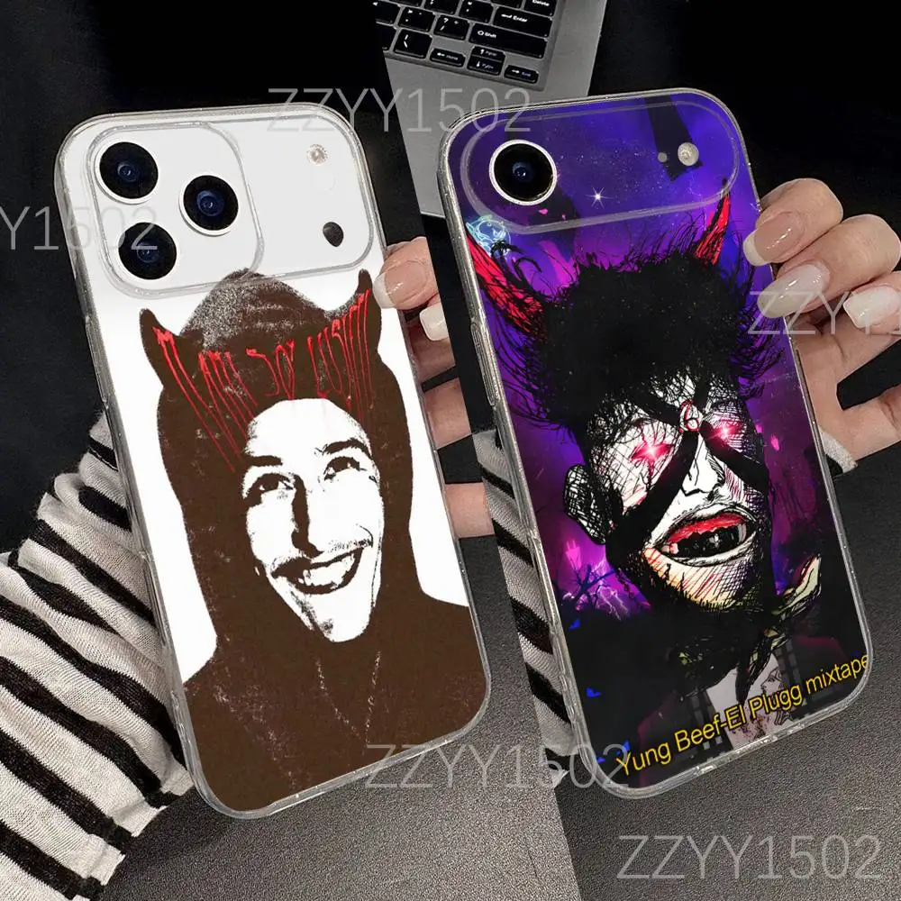 

Rapper Y-Yung BeefS Phone Case For iPhone 17,16,15,14,13,12,11 Pro,Max,Plus,X,XS,XR,SE4,E Mini Transparent Soft