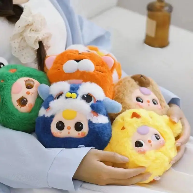 Baby Three Second Generation Animal Party Series Plush Doll Blind Box Toys Random Style Kawaii Stuffed Doll Toys For Girls Gifts