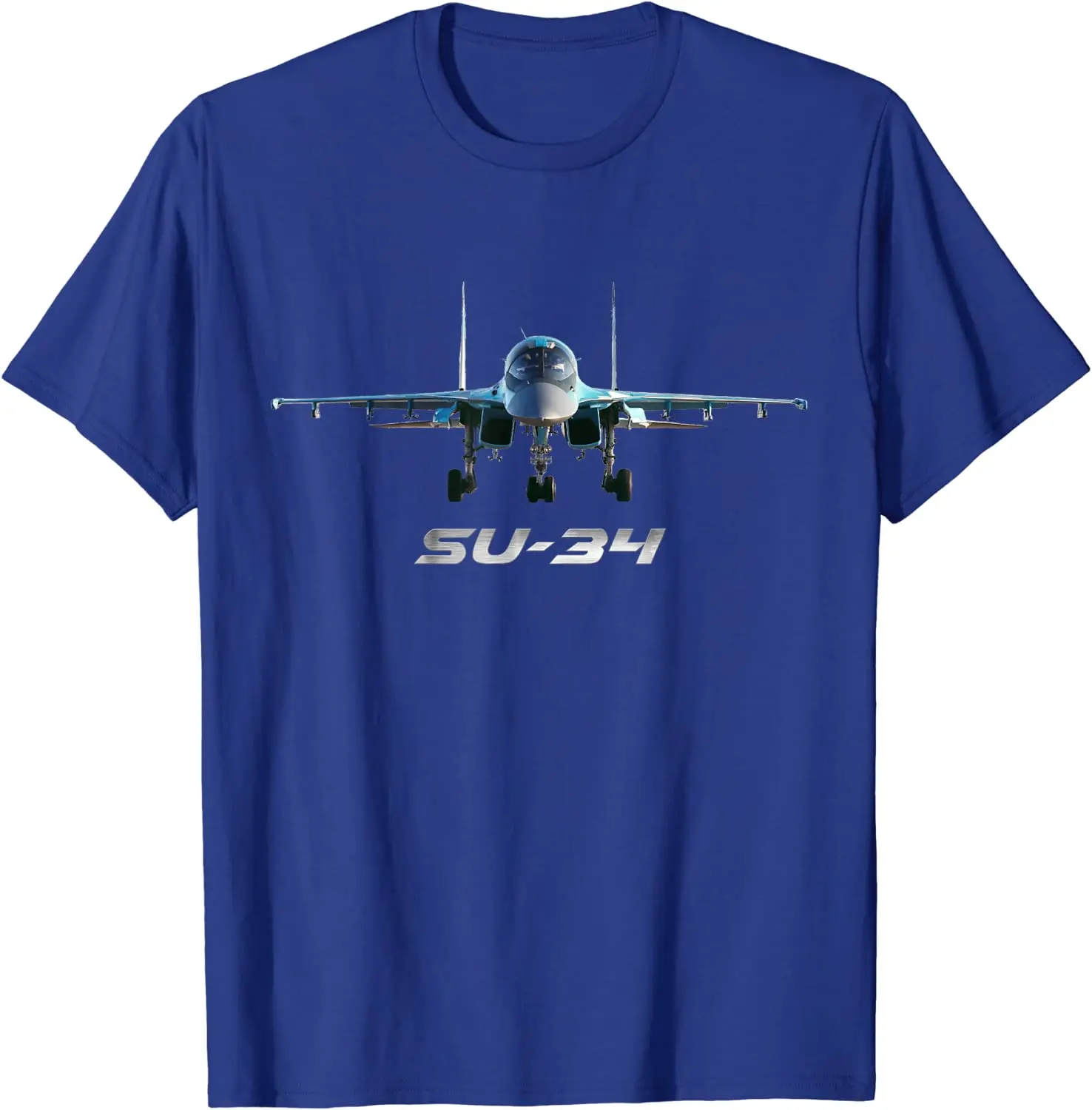 Sukhoi SU-34 Russian Fighter - Bomber Fighter Men T-Shirt Short Sleeve Casual 100% Cotton O-Neck Summer Shirt