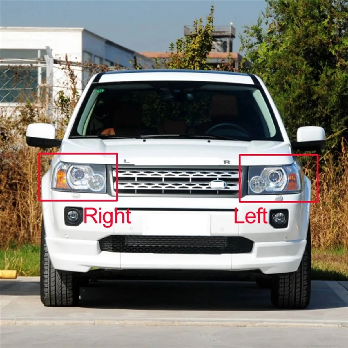 Auto Light Caps for Land Rover Freelander 2 2007-2012 Car Headlight Cover Lampshade Lamp Glass Lens Case Left