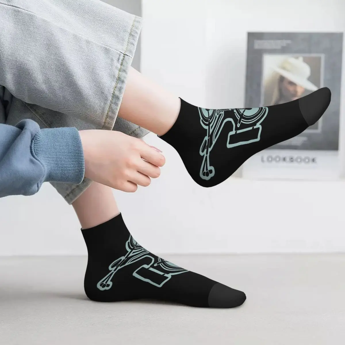 جوارب Tomos Moped Socks Harajuku فائقة النعومة لجميع المواسم، إكسسوارات جوارب لهدايا للجنسين