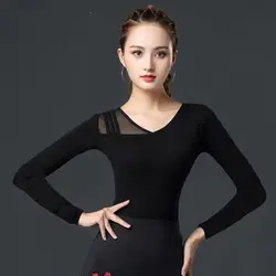 New Modern Dance Top National Standard Ballroom Dance Clothing Female Adult Latin Dance Top