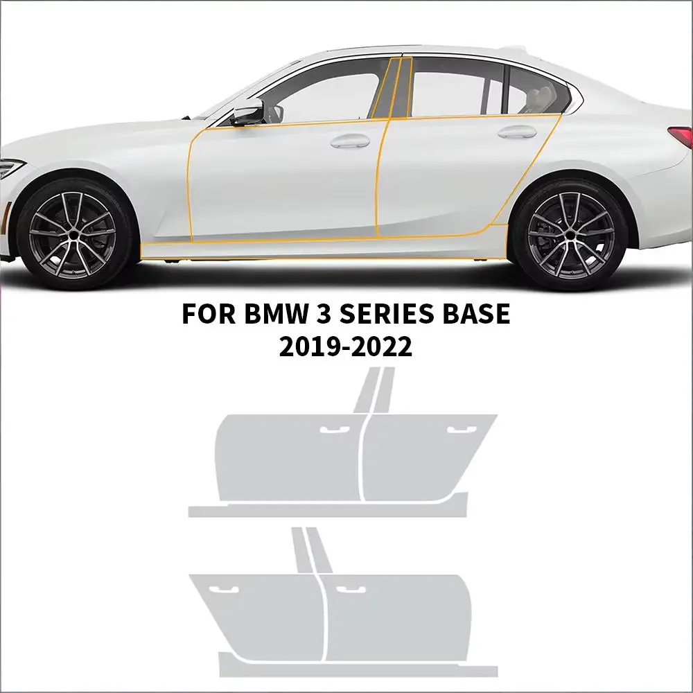

8.5Mil TPU Paint Protection Film For BMW 3 Series Base 2019-2022 Pre-cut PPF Kit Clear Bra Car Body Anti-Scratch Resistant