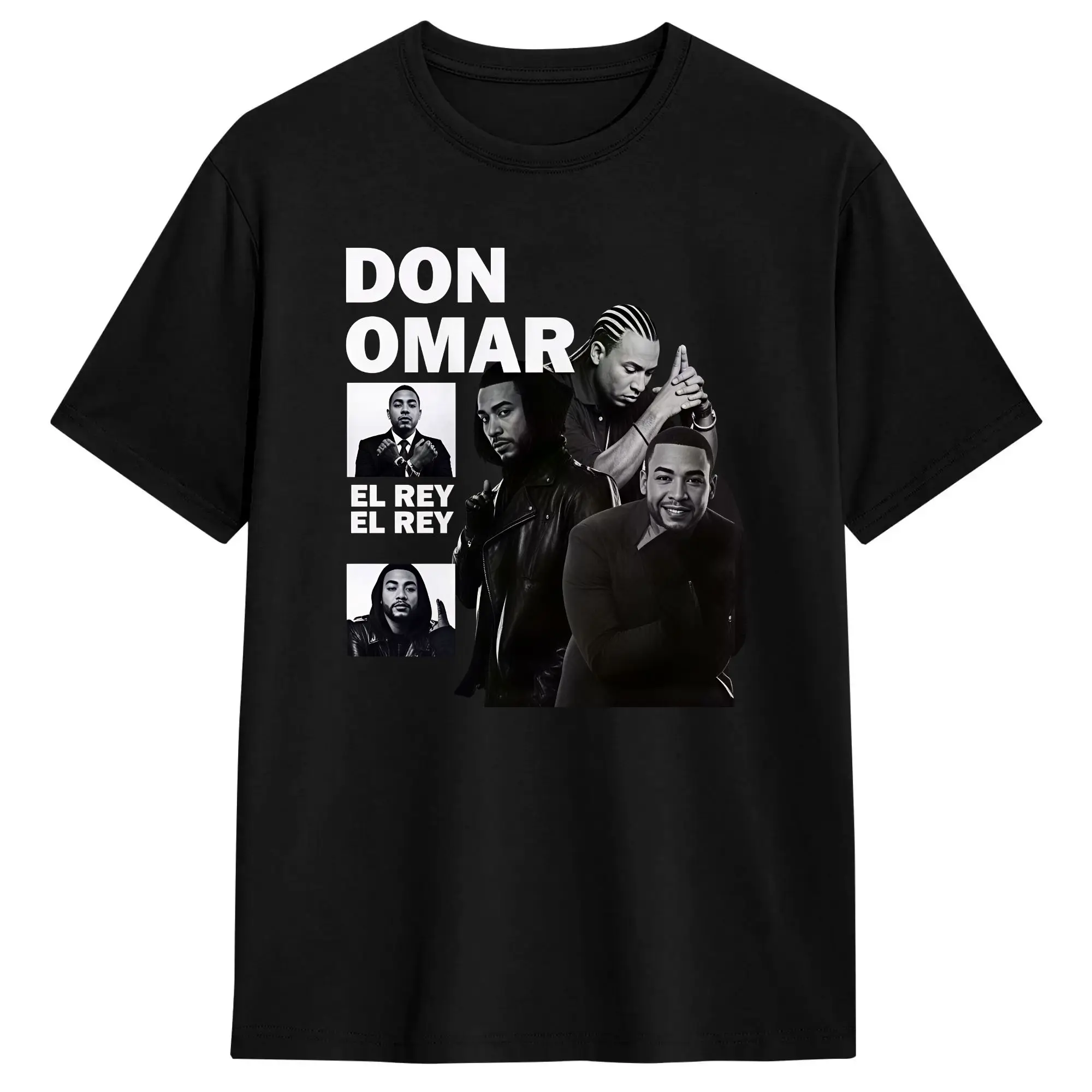 Camiseta Harajuku Beach Rapper Don Omar, camisetas novedosas, camiseta de algodón para hombres, camisetas de manga corta con patrón divertido Y2K