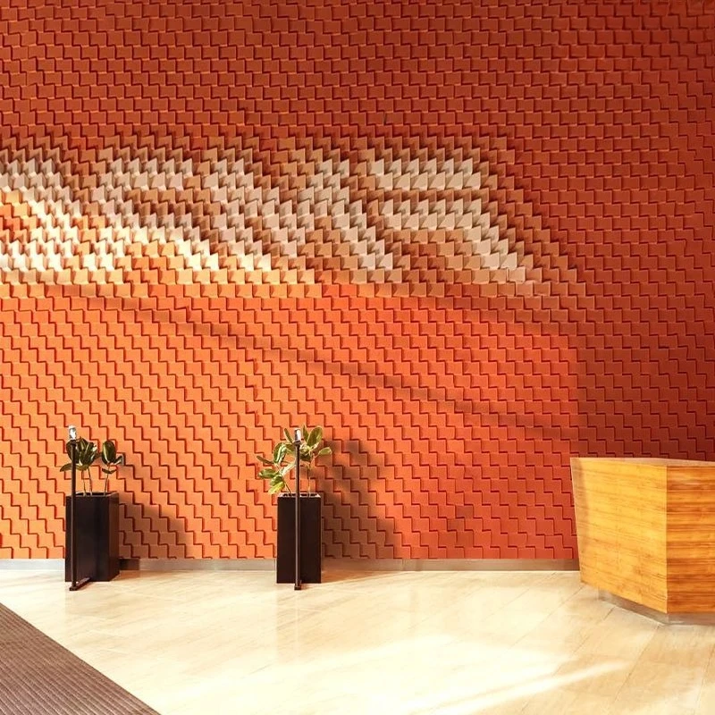 

Solid wood three-dimensional background wall hotel B & B club creative cultural decoration