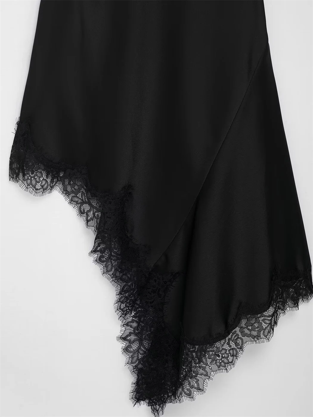 Dames kant getrimd zijde satijn getextureerde zomer nieuwe jurken 2025, elegante casual maxi minirokjurken