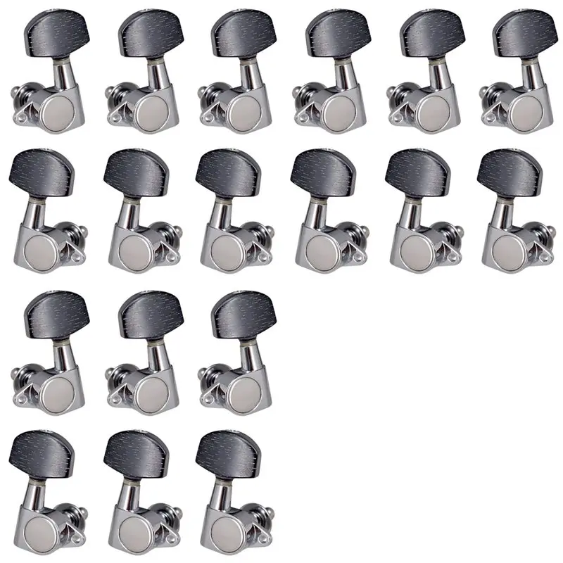 CGDS-9L9R Closed Guitar String Tuning Pegs Tuner Machine Heads Knobs Tuning Keys For Acoustic Or Electric Guitar,18 Pack
