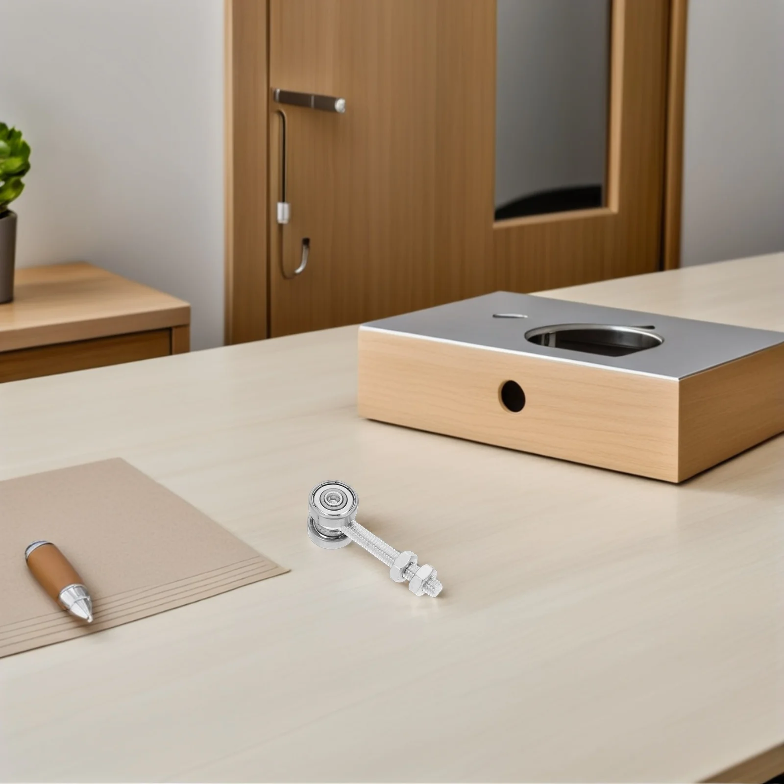 

2pcs Heavy Duty Sliding Door Bearing Design 24Mm Outer Diameter Reinforced Structure Wear Resistant Material For