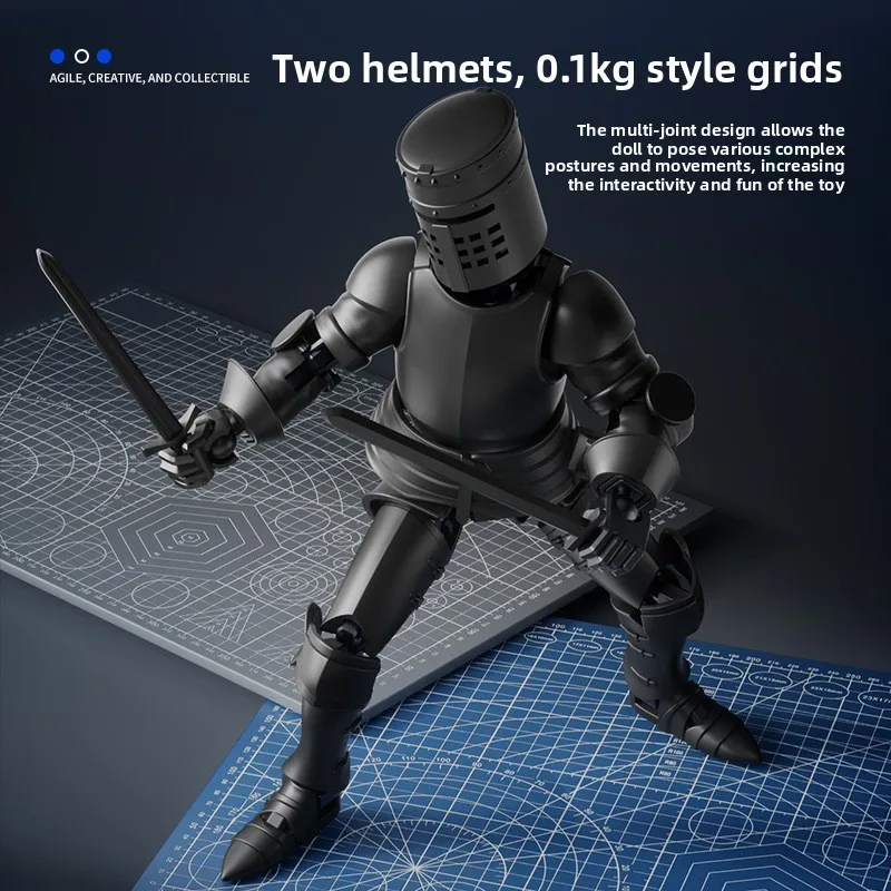 

Новая кукла-фигурка Knight Lucky Doll, 13 суставов, суперподвижная, игрушка-антистресс, DIY-подвеска, модель 3-го поколения