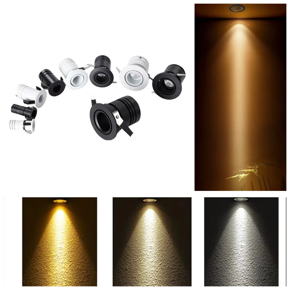 （20-piece set）Hot Sale Modern Style 3W & 5W Mini LED Spot Light Recessed Cabinet Lighting for Hotel Indoors