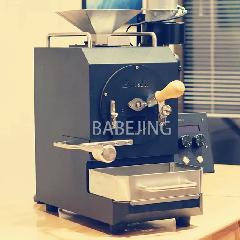 BABEJING محمصة حبوب القهوة الكهربائية الجديدة من نوع الطبل، محمولة للاستخدام المنزلي التجاري الصغير