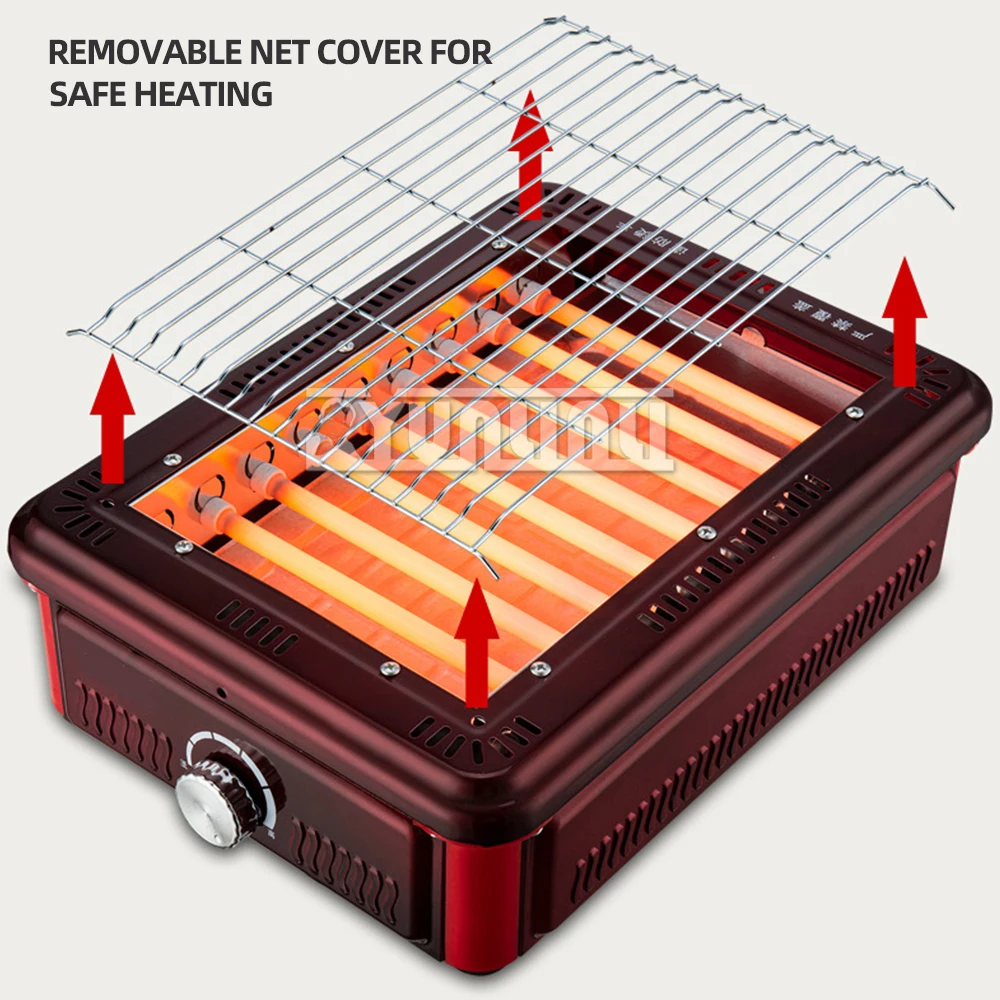 Chauffage domestique pour barbecue, poêle à rôtir, chauffage rapide, fonction barbecue, machine 1500W
