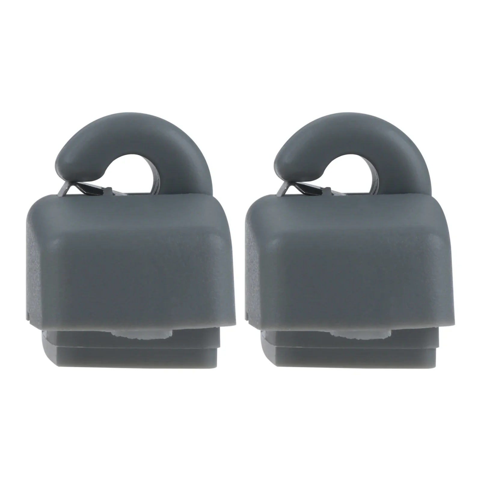 2Pcs Grey Front Sun Visor Hook Clips Bracket for Skoda Fabia Octavia Superb Replacement part number 3B0857561B