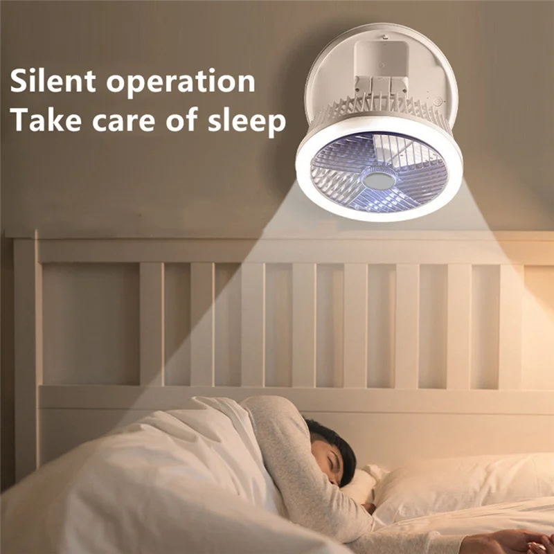 -A61K مروحة شحن تلسكوبية قابلة للطي، مروحة متعددة الوظائف، محمولة لاسلكية للمنزل، كتم الصوت، متعددة الوظائف، مروحة صغيرة LED