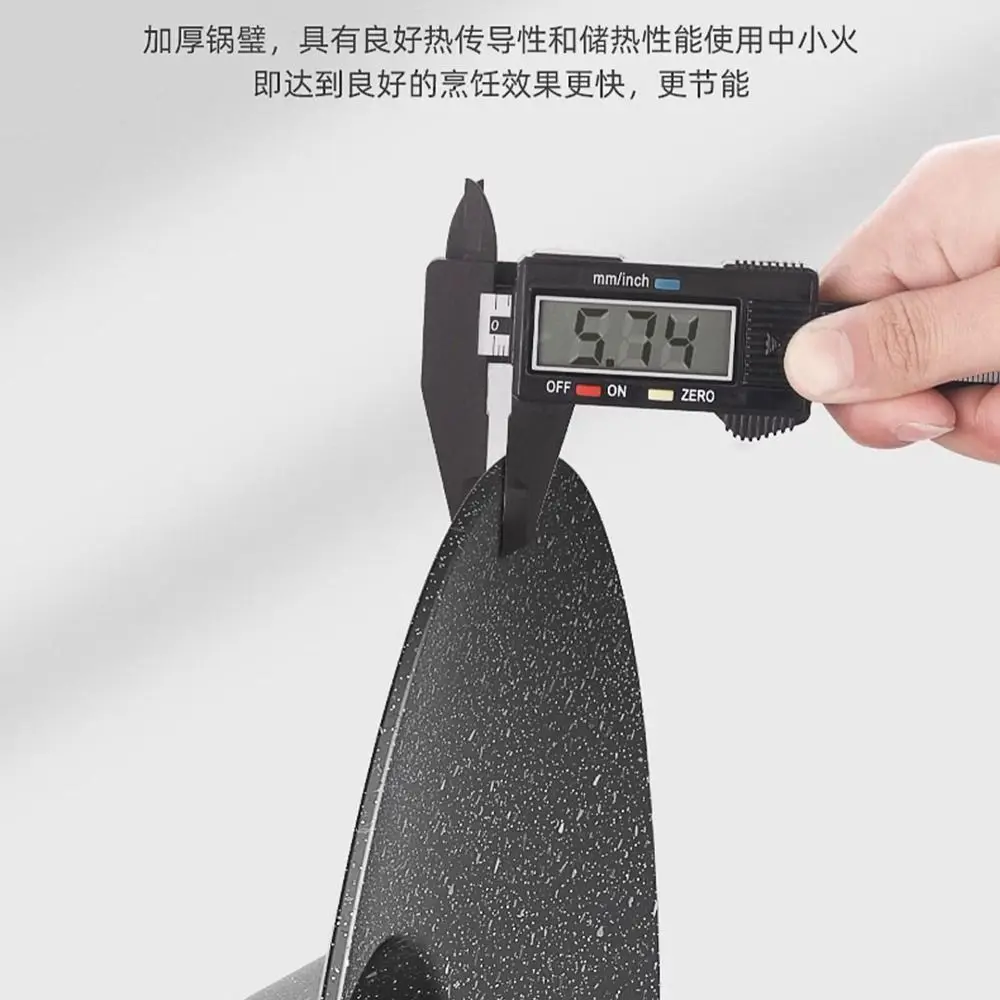 

Round Shape Griddle Pan Aluminum Alloy Thicken Frying Pan with Handles Concave Design Anti-scald Deep Baking Tray Travel