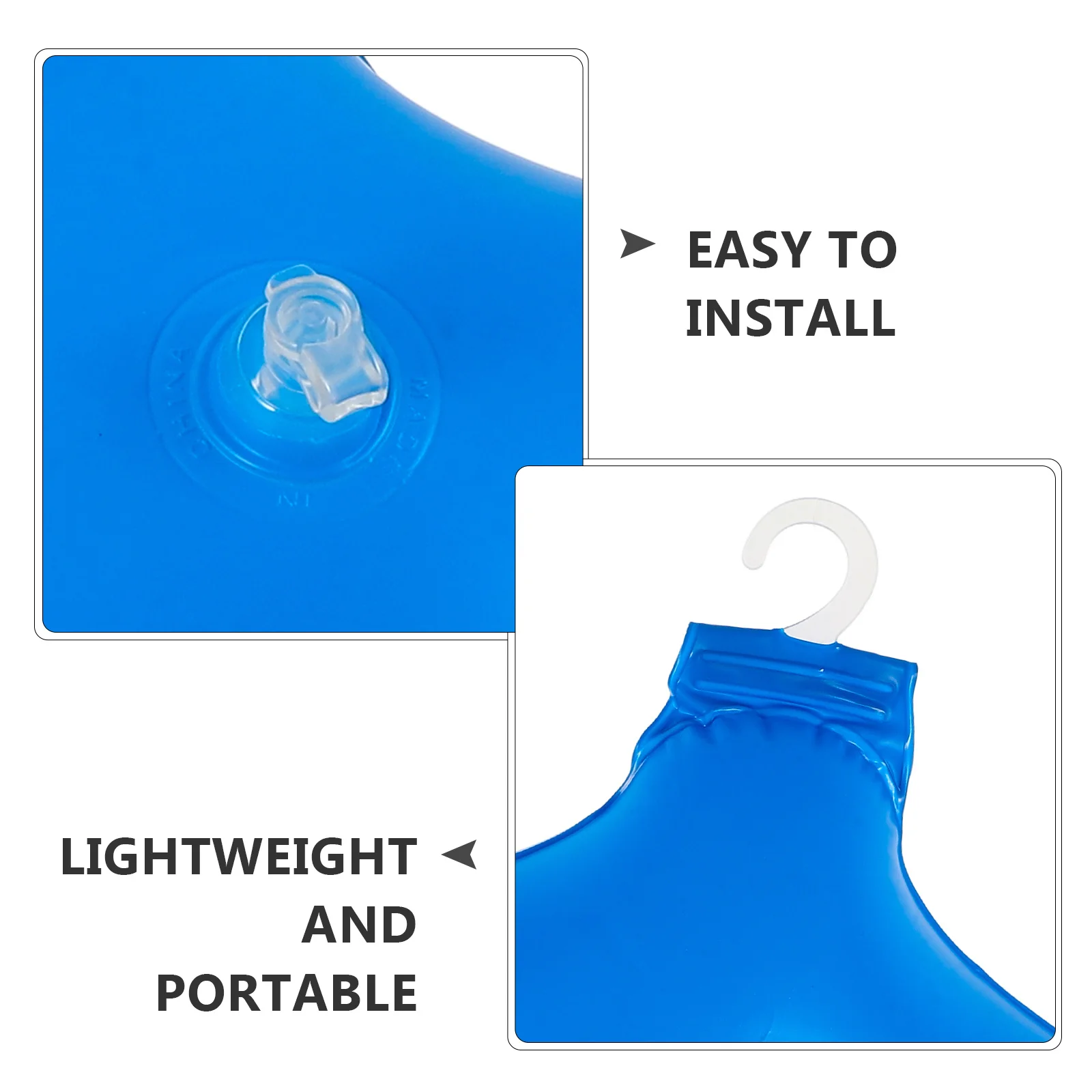 

4Pcs Inflatable Clothes Hanger Portable Travel Organizer Quick Inflate Multifunctional Closet Storage Home Car Camping