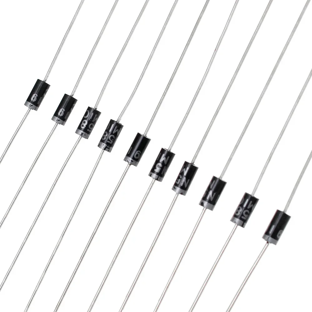 100pcs/lot Rectifier Diode Set 1N4148 1N4007 1N5819 1N5399 1N5408 1N5822 FR107 FR207 Fast Switching Schottky Diode Resistor Kit