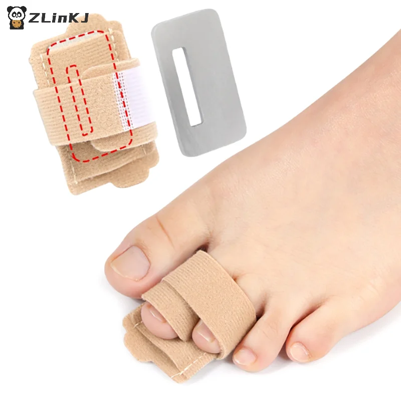 ▶ 1 Stuks Hamer Teen Stijltang Teen Spalken Bandages Voor Corrigeren Hamerteen Scheve & Overlappende Tenen Protector