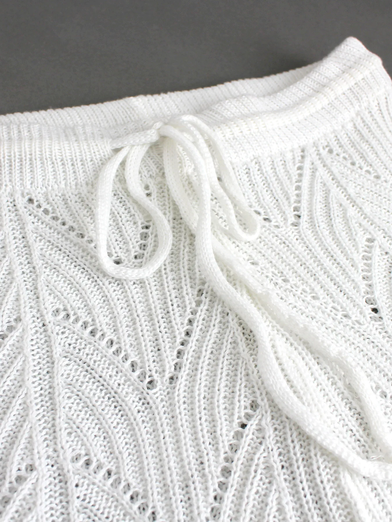 여성용 니트 셔츠, 묶음 반바지, 레이스 업 스타일, 해변 휴가, 용수철 및 여름