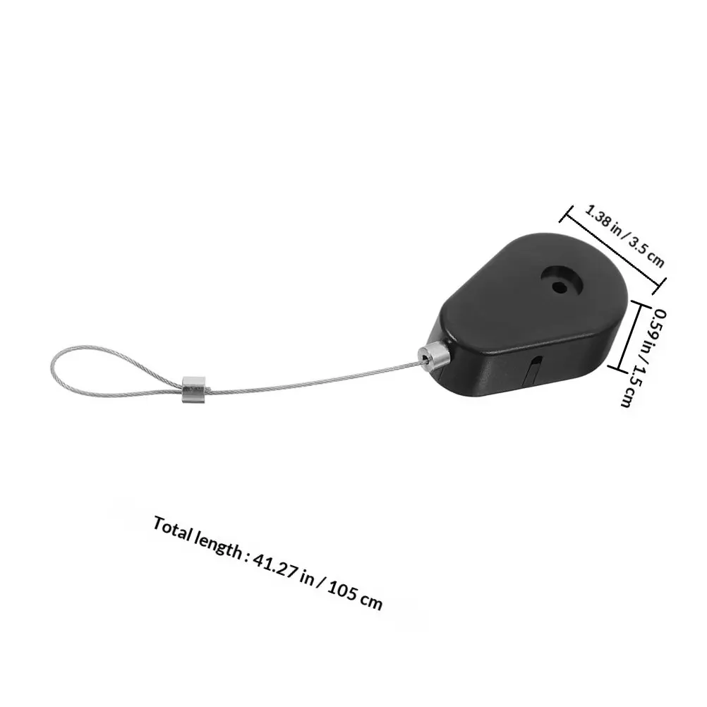 2Pcs Automatic Retractable Anti Theft Cable Cases Telescopic Steel Wire Security Lock for Electronics Retail Trade Show Display