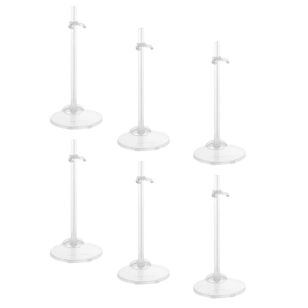 

6pcs Stand Transparent Plastic Stable Support Display Accessories Holders FigurineBracket Organizers