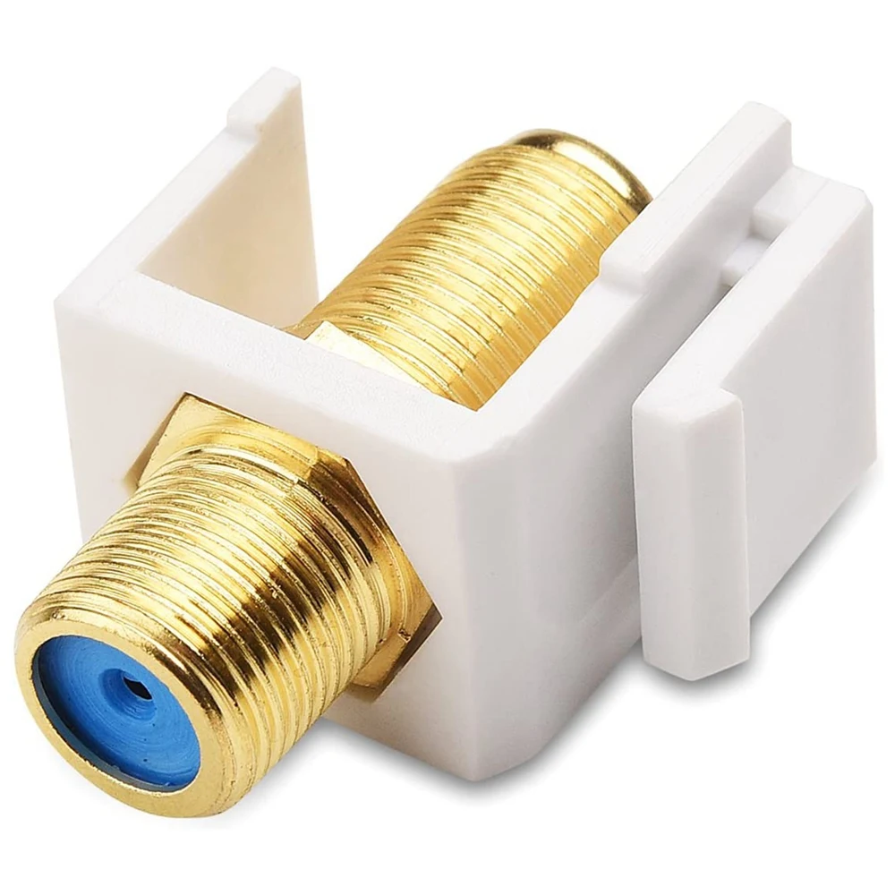 Vendita calda Confezione da 5 inserti jack RG6, cambio genere con inserto jack coassiale