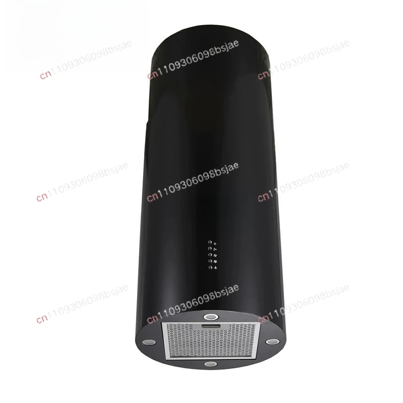 Cylinder island type range hood island type ceiling hanging top suction kitchen open kitchen hood