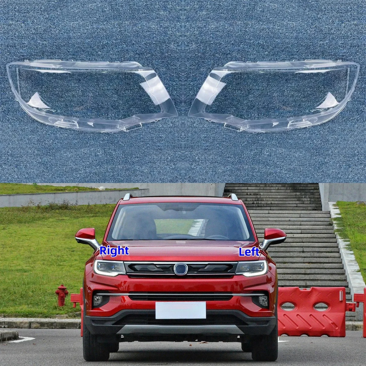 

Для Changan CS35 Plus 2018 2019 2020 2021, автомобильные аксессуары, прозрачный материал ПК, корпус передней фары
