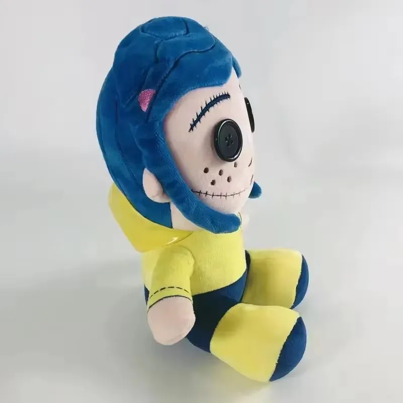 Muñeco de peluche Coraline de 25cm, figura de dibujos animados, almohada suave, colección bonita y fea, habitación de muñecas, adorno Kawaii, regalo de cumpleaños, juguetes para niños