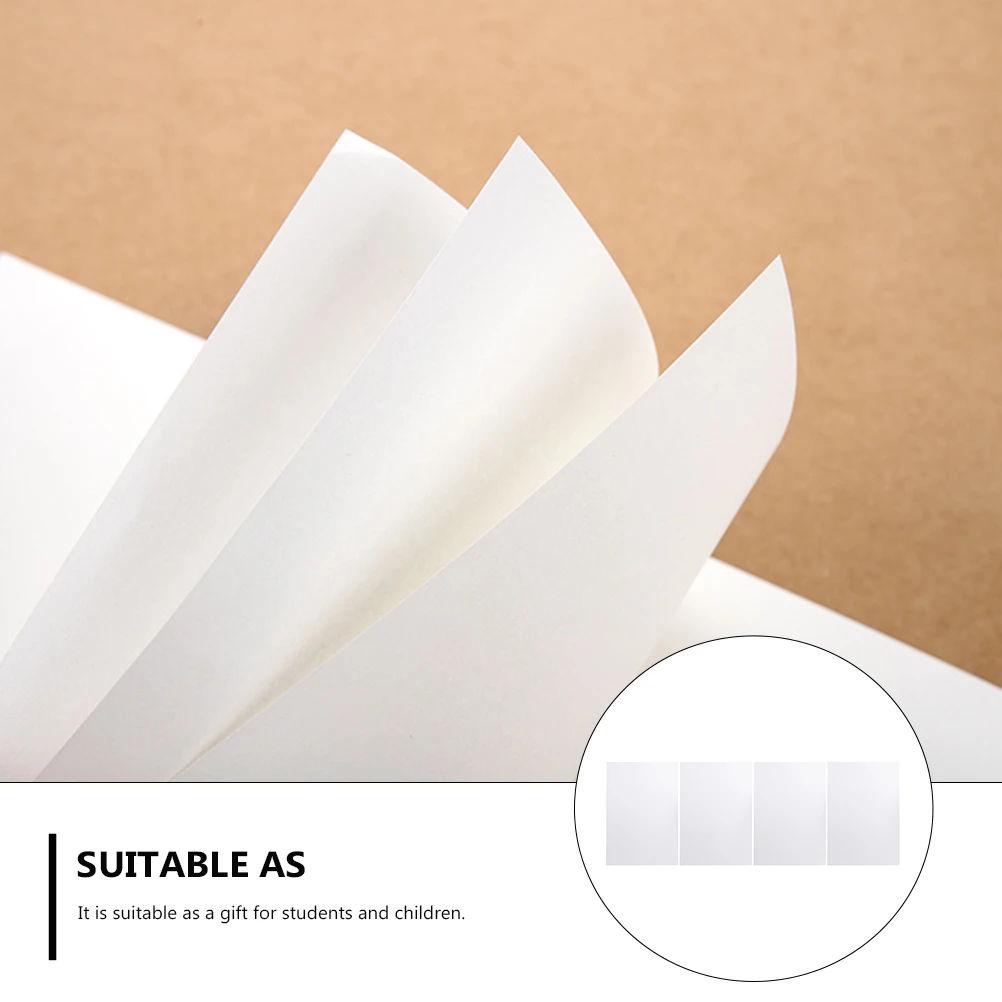 

4 Pcs Thick Draft Paper Eye Protection Blank Notebooks for Students Children Writing Calculation Books Sketch Pads Durable High