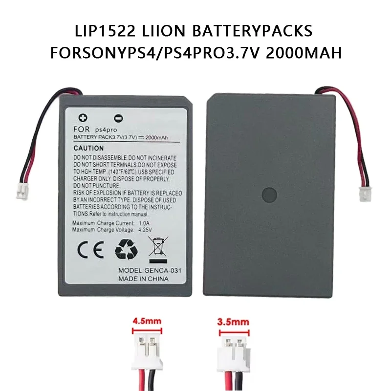 

LIP1522 PS4/PS4Pro Battery KCR1410 Dualshock4 V1 V2 Wireless Controller Replace Battery for SONY Playstation GamePad 4 CUH-ZCT2