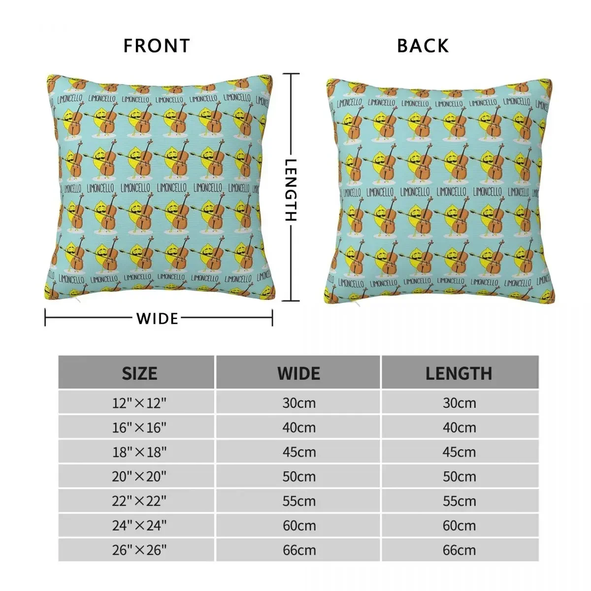 Lemon Cello Make Limoncello Square Pillowcase Pillow Cover Polyester Cushion Decor Comfort Throw Pillow for Home Bedroom