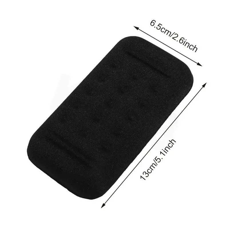 Black Car Memory Foam Armrest Elbow Pad Mouse Keyboard Wrist Rest PU Anti-Slip Lycra Breathable Sweat-Absorbent Car Wrist Pad
