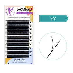 LAKANAKU YY Lash W Volume Fans Eyelashes Eyelashes Extension Cilios 3DY/4D/5D/6D/7D/8D Easy Faning Volume Lash False Eyelashes