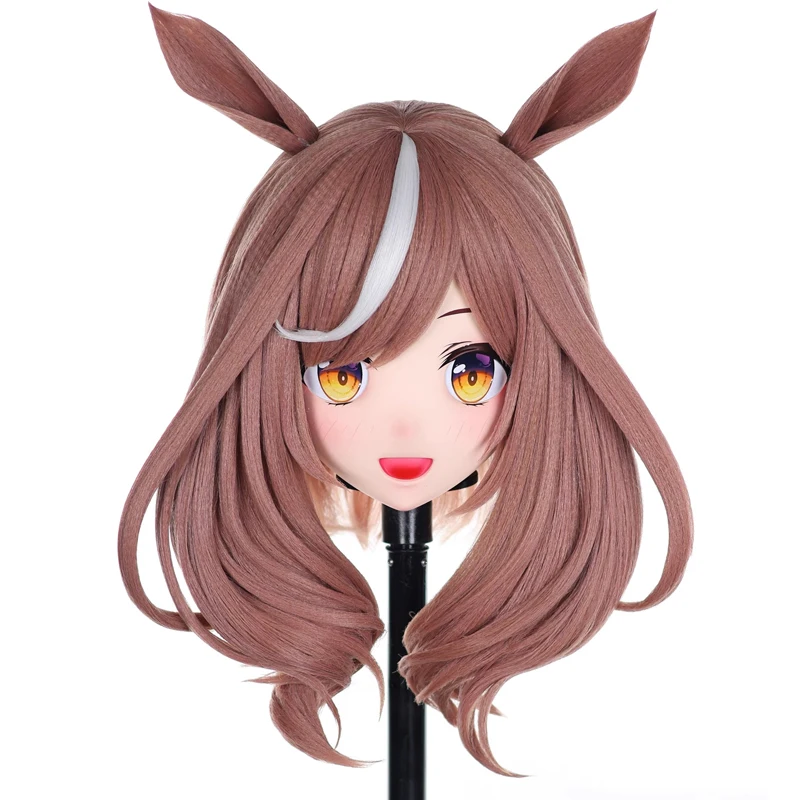 

Customize Full Headband Lock Resin Cosplay Crossdress Doll BJD Masks Japanese Animego Character Cosplay Unisex Kigurumi Masks