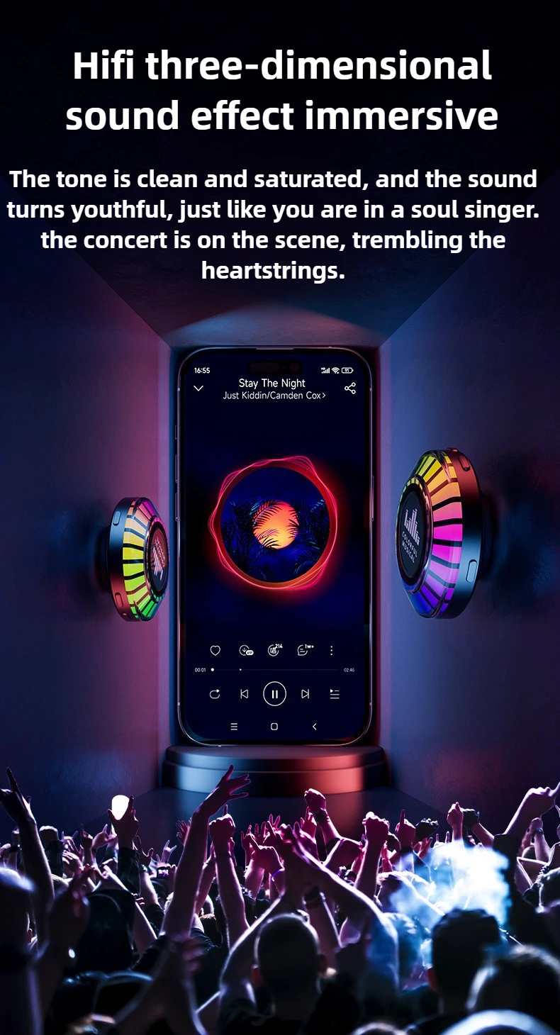 블루투스 골전도 스피커 LED 분위기 조명이 있는 무선 - Smart Home Bone 리뷰 및 가격