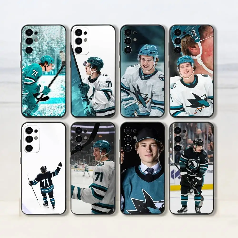 Funda para Teléfono Deportiva Macklin Celebrini0-Canada-Centre Forward-Ice Hovkey para Samsung S25, S24, S21, S22, S23, S30, Ultra, S20, Plus, Fe, Lit