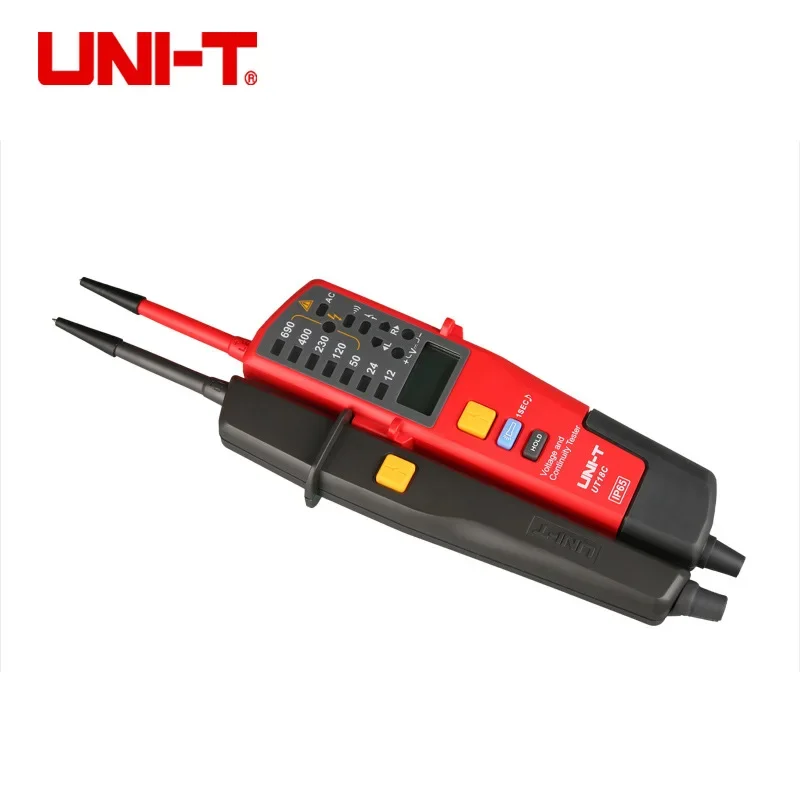 UNI-T UT18C UT18D Digital Voltmeter 690V AC DC Voltage Detector LCD Display 3 Phase Sequence Continuity Tester