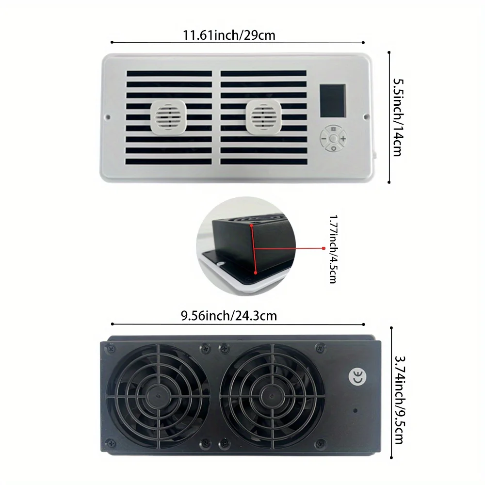 مروحة صامتة منزلية ذكية معززة لقناة الروائح، معزز مروحة تهوية ذكي للتحكم في درجة الحرارة الثابتة #2