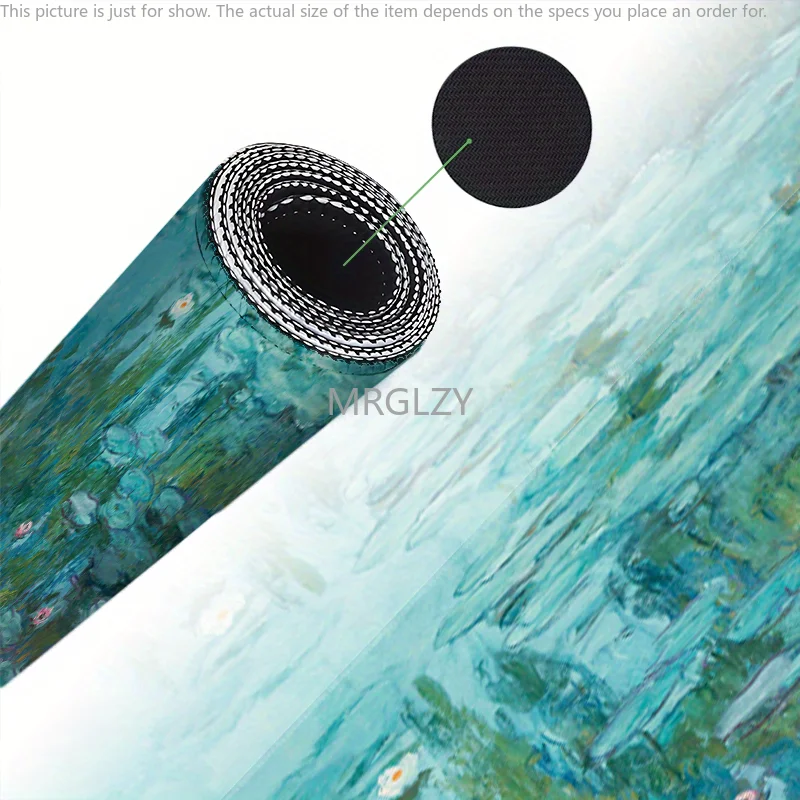 لوحة ماوس زنبق الماء الانطباعية كبيرة مطاطية مضادة للانزلاق ملحقات مكتب الكمبيوتر لوحة ماوس للمكتب والألعاب حصيرة لوحة المفاتيح سجادة ديكور #6