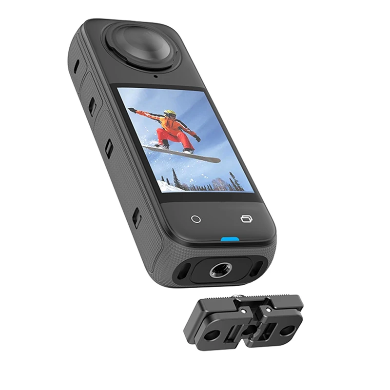 อะแดปเตอร์เมาท์แบบพับได้ฐานแม่เหล็กที่วางจําหน่ายด่วนสําหรับอุปกรณ์เสริมกล้องกีฬา Insta360 X4