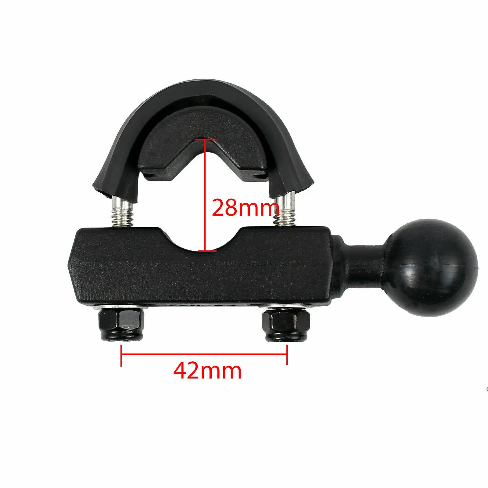 Universal Motorcycle Brake Clutch Handlebar Mounting Base For RAM-B-309-7 With 1\