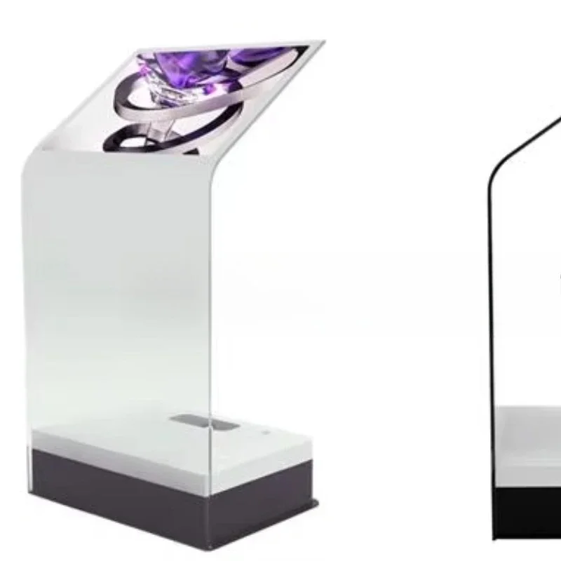 Smart interactive digital podium transparent screen 3D holographic projector