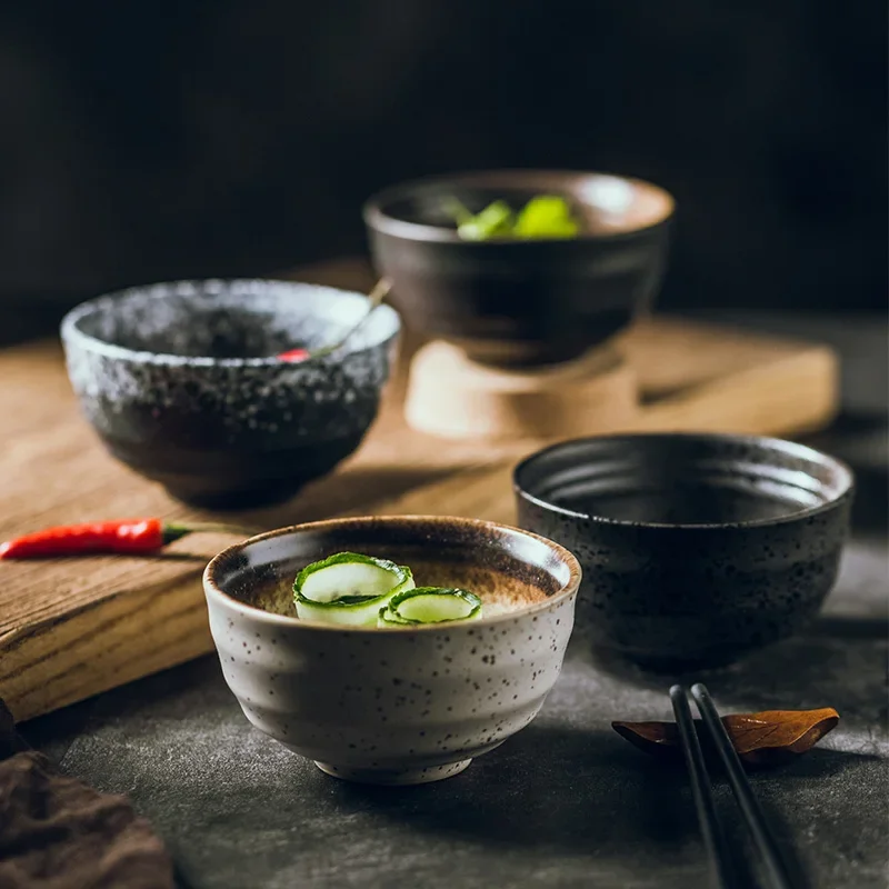 LingAo-Creative Japanese Ceramic Rice Bowl